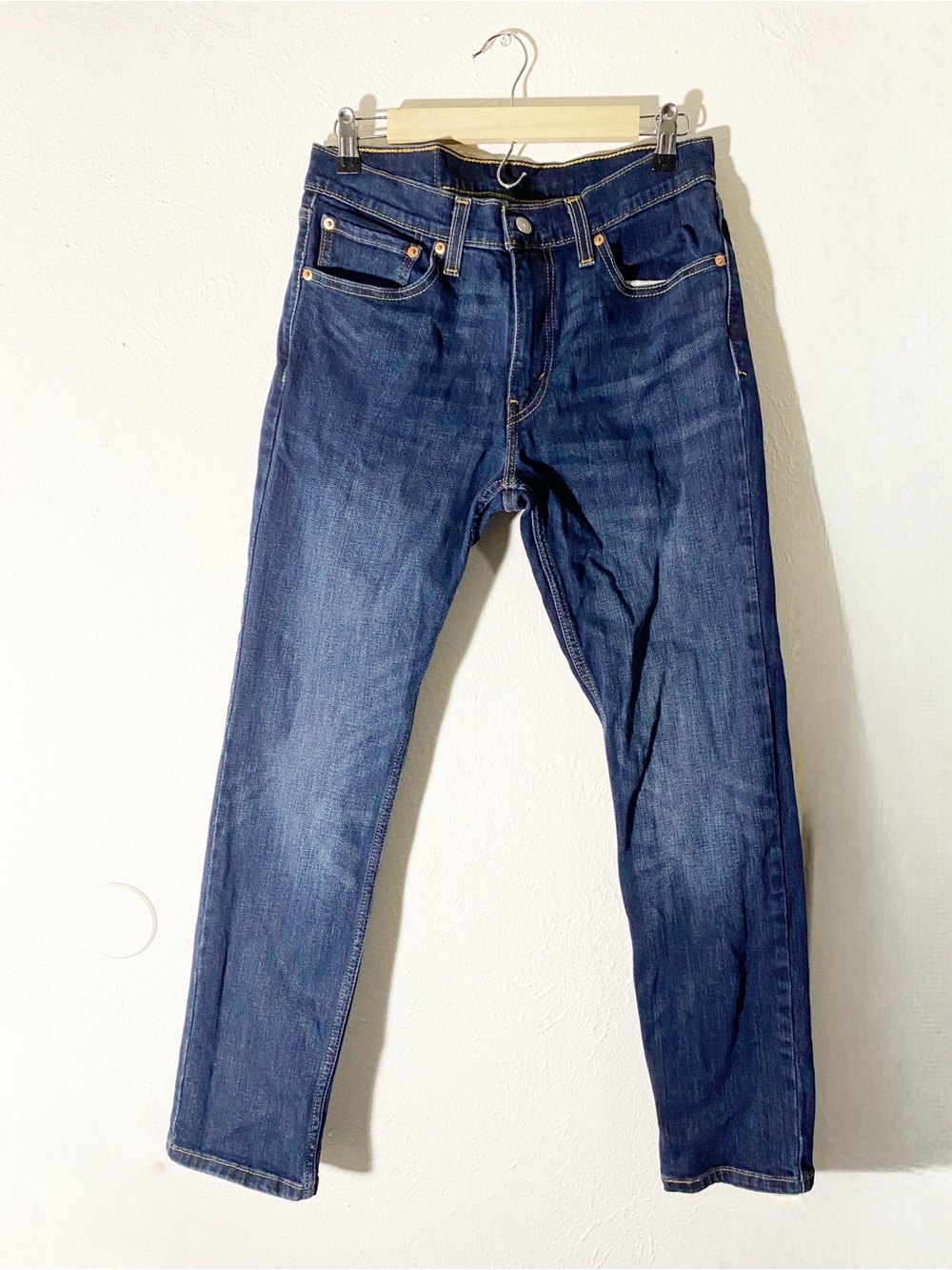 Levi's Men's 511 Slim Fit Blue Denim Jeans Medium Wash 5-Pocket Logo Zip 31x30